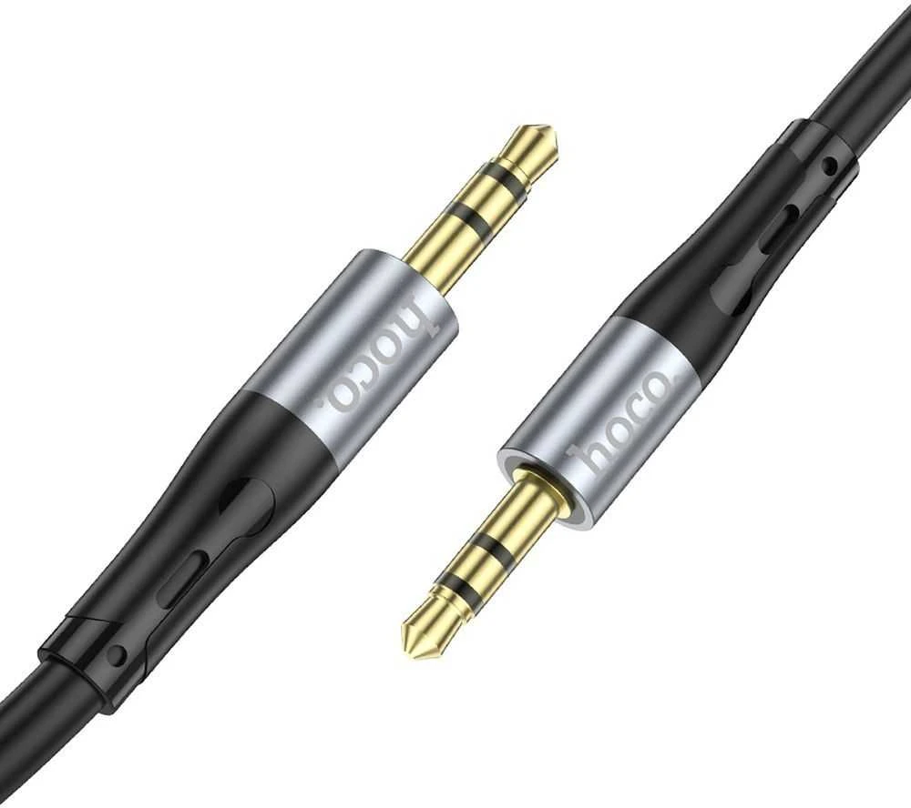 Kabelis AUX lizdas 3,5 mm į 3,5 mm lizdą Hoco 1 m UPA22 juodas