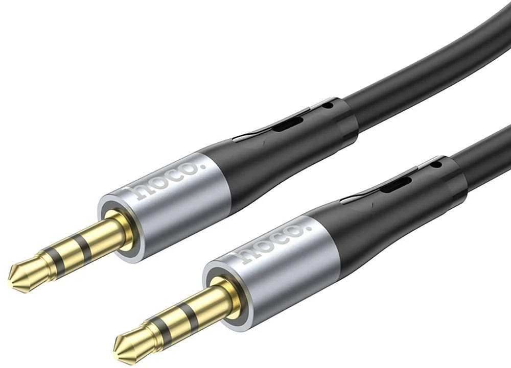 Kabelis AUX lizdas 3,5 mm į 3,5 mm lizdą Hoco 1 m UPA22 juodas