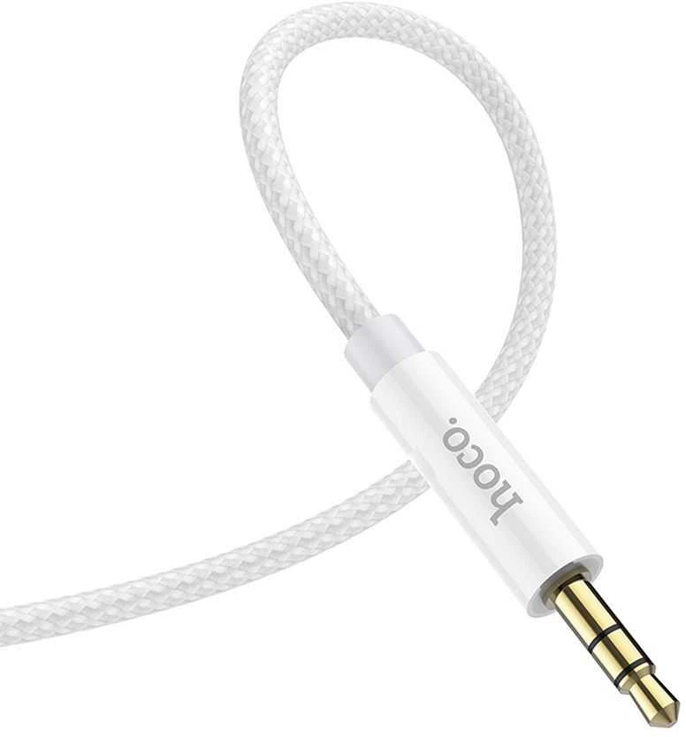 Kabelis AUX Jack 3,5 mm - USB C Hoco 1 m UPA19 sidabrinis