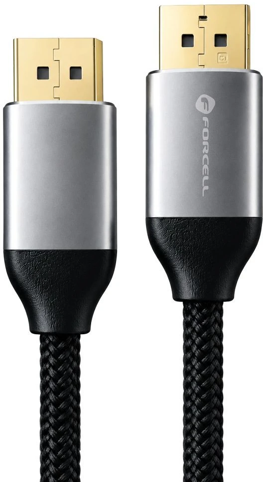 Cable Ekranas Port to Ekranas Port 2.1 Forcell 16K 60Hz/8K 120Hz/4K 240Hz - High Speed, HDR, Ethernet, G-SYNC/FreeSync, 80Gbps, 2 m juodas
