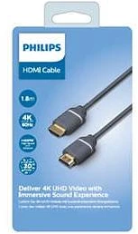 Laidas PHILIPS HDMI M, HDMI M, 1.5m, pilkas SWV5610G/00