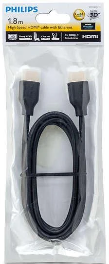 Laidas PHILIPS HDMI M, HDMI M, 1.8m, juodas SWV5401H/10