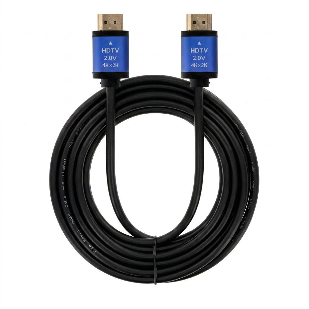 BlueStar HDMI 2.0 kabelis „Blue Star 4K 120Hz“ – didelės spartos, HDR, ARC, Ethernet, AWM, 18 Gbps, 1,5 m, juodas