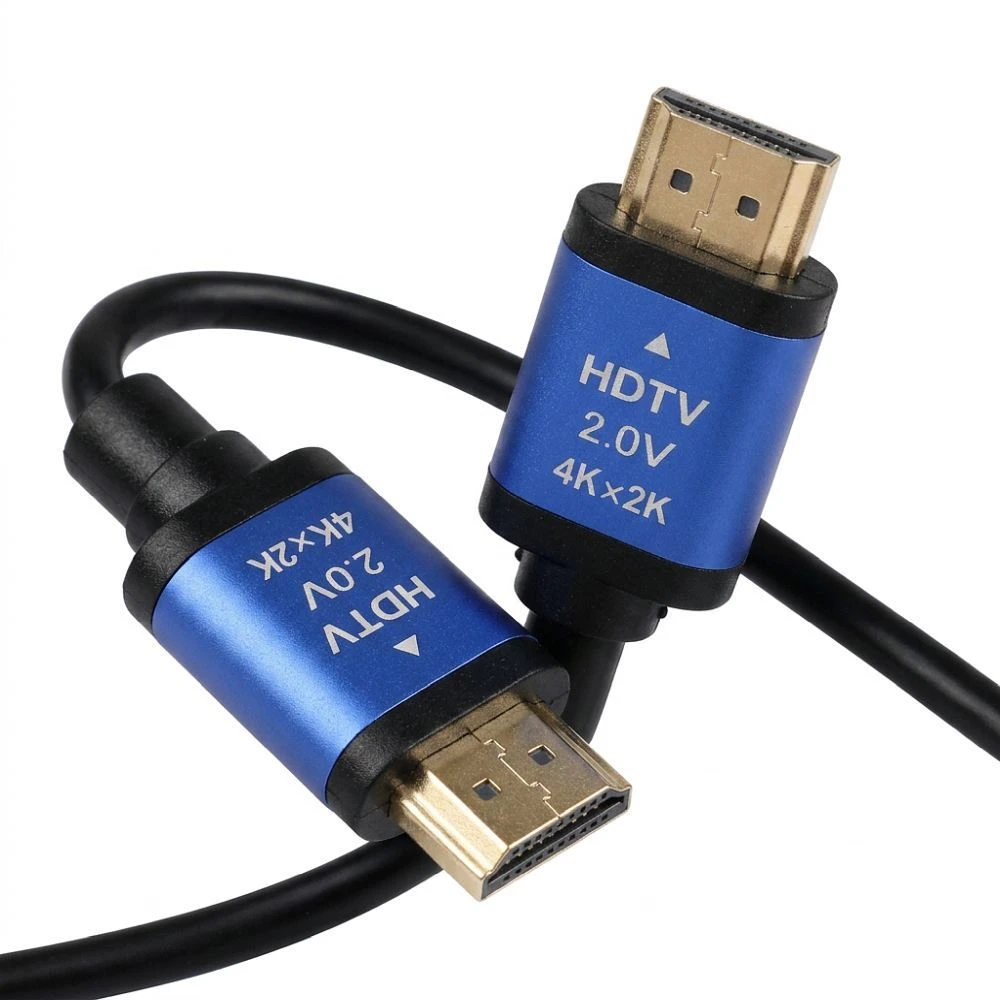 BlueStar HDMI 2.0 kabelis „Blue Star 4K 120Hz“ – didelės spartos, HDR, ARC, Ethernet, AWM, 18 Gbps, 1,5 m, juodas