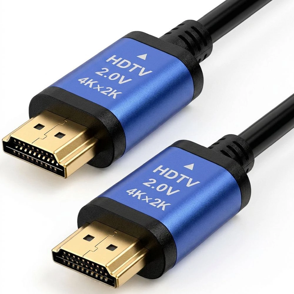 BlueStar HDMI 2.0 kabelis „Blue Star 4K 120Hz“ – didelės spartos, HDR, ARC, Ethernet, AWM, 18 Gbps, 1,5 m, juodas