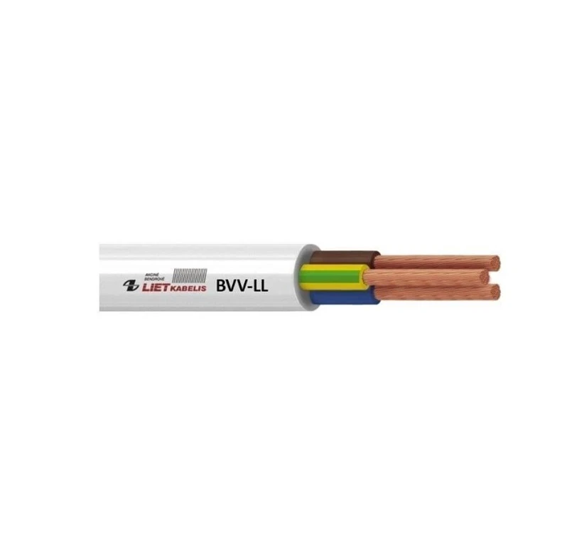 Lietkabelis Kabelis BVV-LL, 3 x 1 mm²