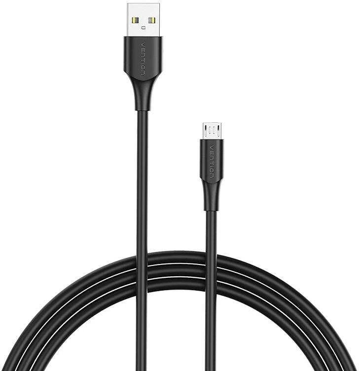 Vention USB 2.0 kištukas į mikro-B kištukas 2A 0.5 m ventiliacijos CTIBD (juodas)