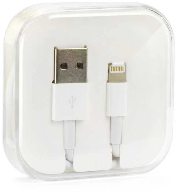 OEM kabelis USB A į Lightning 1A HD4 dėžutė 1 m baltas
