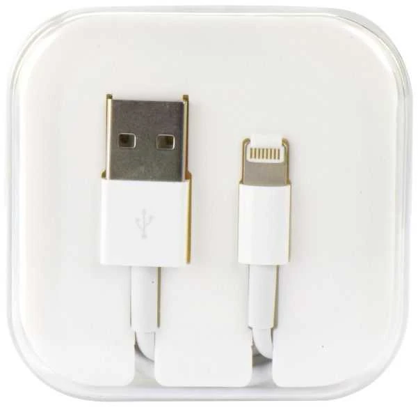 OEM kabelis USB A į Lightning 1A HD4 dėžutė 1 m baltas