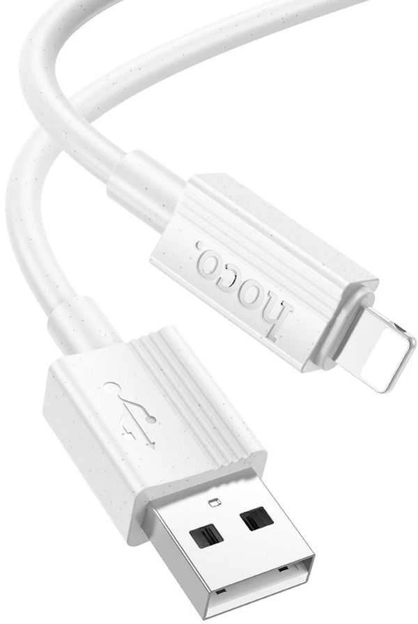 USB A tipo į „Lightning“ tipo keitiklis Hoco 2,4A, 1 m, X107, baltas