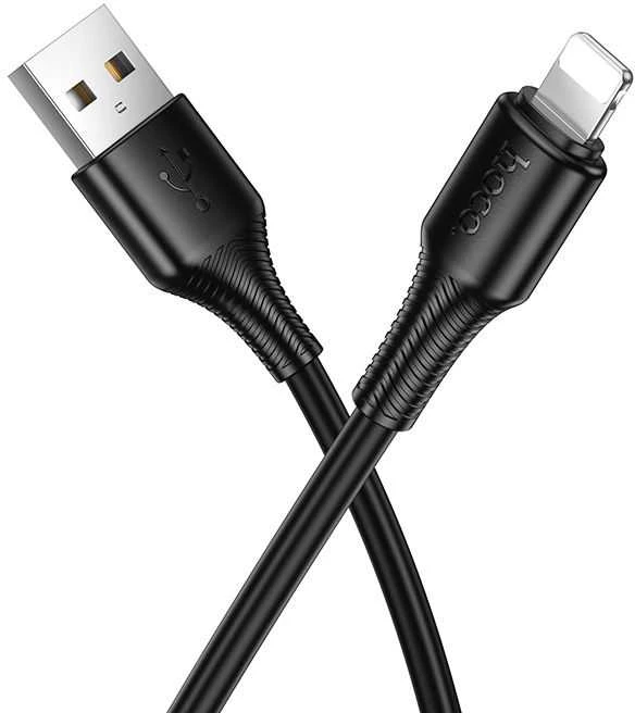 USB A tipo į „Lightning“ tipo laidas Hoco 2,4A, 1 m, X120, juodas