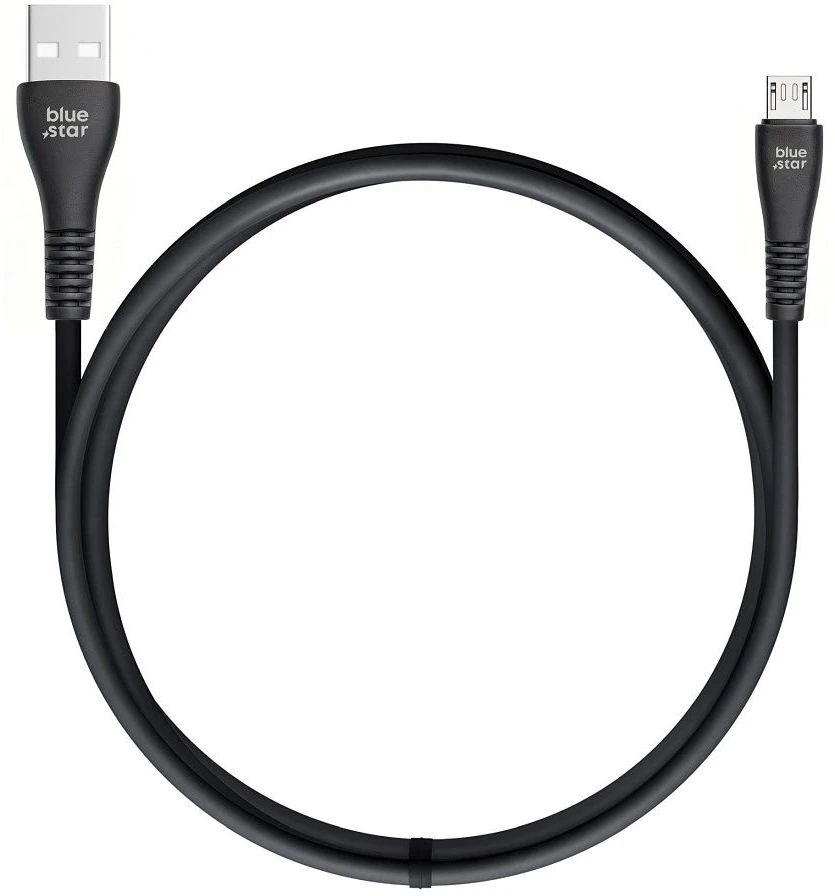 BlueStar USB A į Micro USB kabelis Blue Star 2A 12W 1 m PJ-DG3-A juodas