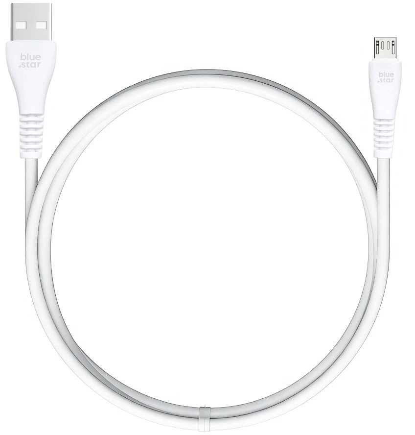BlueStar USB A į Micro USB kabelis Blue Star 2A 12W 1 m PJ-DG3-A baltas