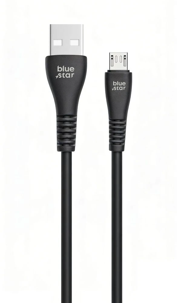 BlueStar USB A į Micro USB kabelis Blue Star 2A 12W 1 m PJ-DG3-A juodas
