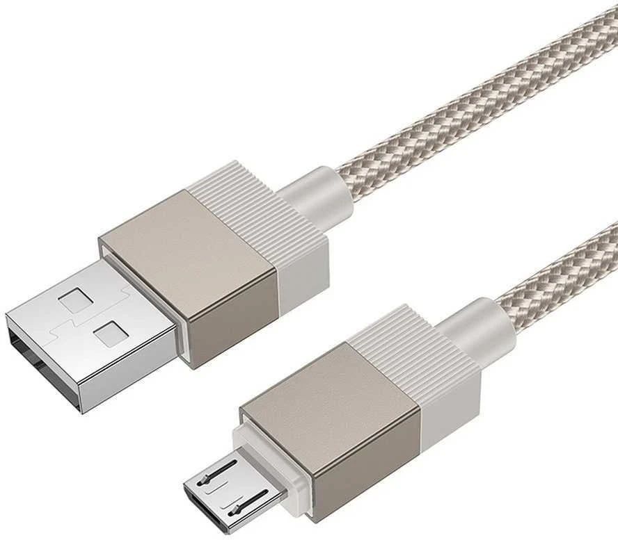 USB A tipo į Micro USB adapterį Hoco 2,4A, 1 m, X110, auksinis