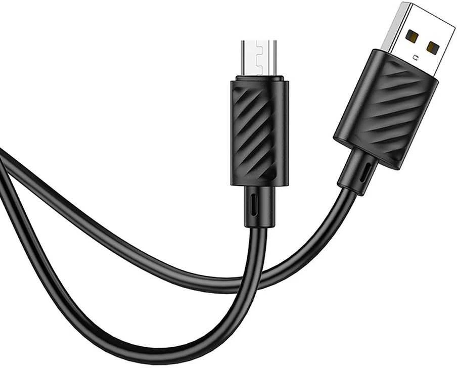 USB kabelis Hoco X88 microUSB juodas 1m