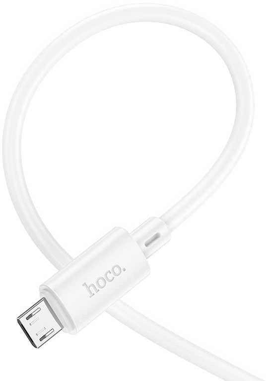 Cable USB A to Micro USB Hoco 2,4A 2 m X88 baltas