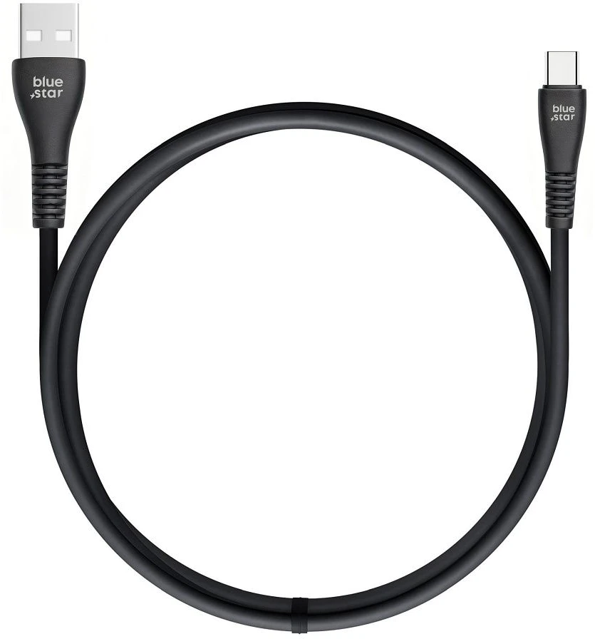 BlueStar USB A į USB C laidas „Blue Star“ 2A 12W 1 m juodas PJ-DG4-A