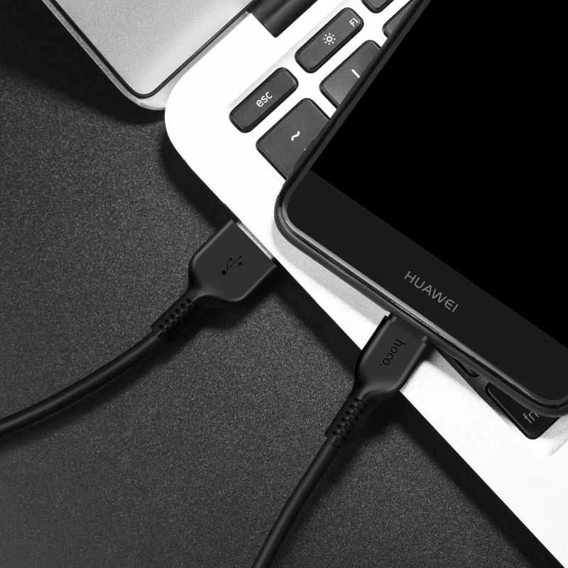 Cable USB A to USB C Hoco 2,4A 3 m X20 juodas