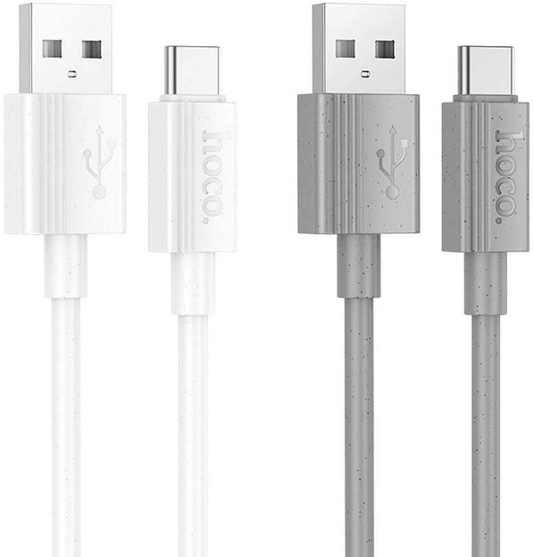 USB A į USB C laidas Hoco 3A 1 m X107 pilka