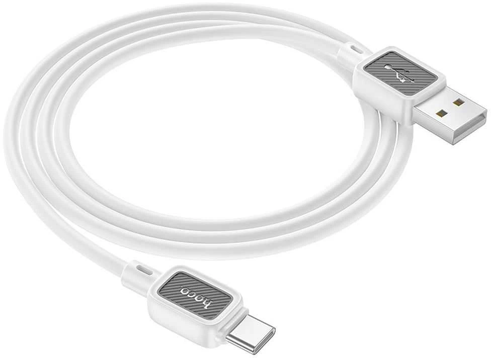 USB A į USB C laidas Hoco 3A 1 m X108 baltas