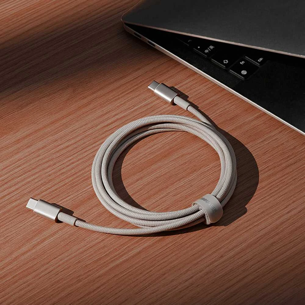Laidas iš USB-C į USB-C Baseus Tungsten Gold, 100 W, 2 m (auksinis)