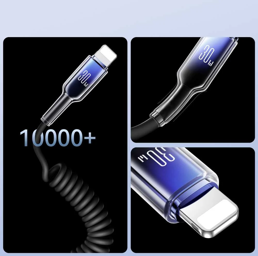 Kabelis USB-C Lightning Joyroom S-A43 30W 1,5m juodos spalvos