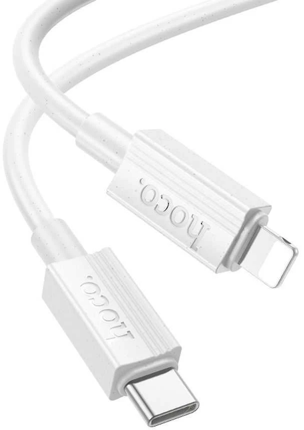 USB C - Lightning kabelis Hoco PD 27W 1 m X107 baltas