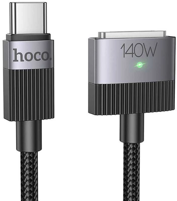 USB C į Mag3 jungties laidas Hoco 5A 140W magnetinis 1,8 m U141 juodas