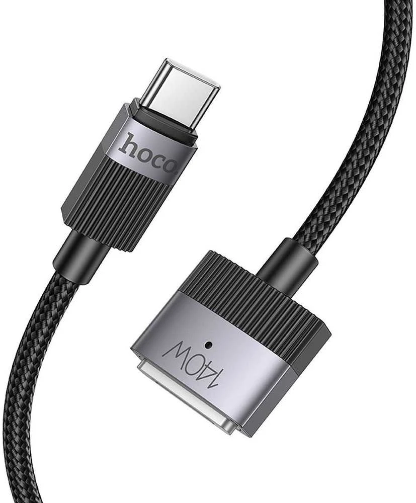 USB C į Mag3 jungties laidas Hoco 5A 140W magnetinis 1,8 m U141 juodas