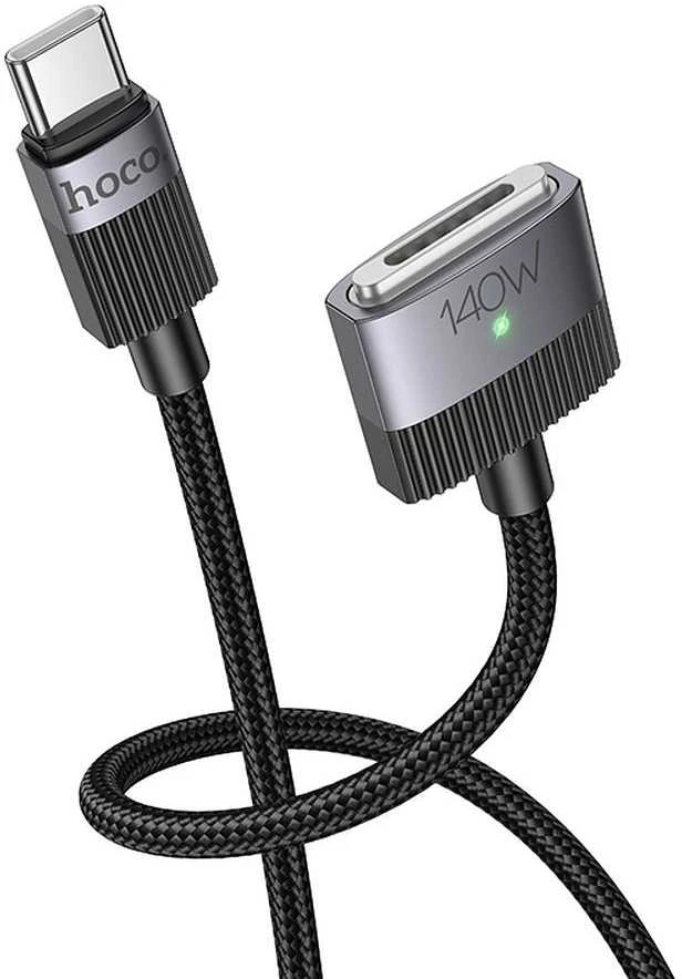USB C į Mag3 jungties laidas Hoco 5A 140W magnetinis 1,8 m U141 juodas