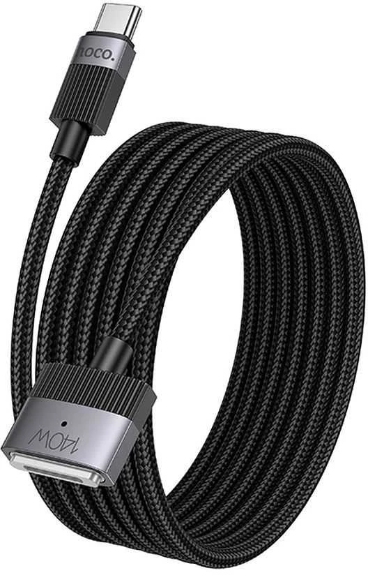 USB C į Mag3 jungties laidas Hoco 5A 140W magnetinis 1,8 m U141 juodas