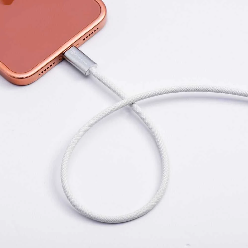 USB C į USB C laidas Forcell F-Energy QC4.0 PD 3A 60W Cafule Color 1,2 m ACYH23 baltas