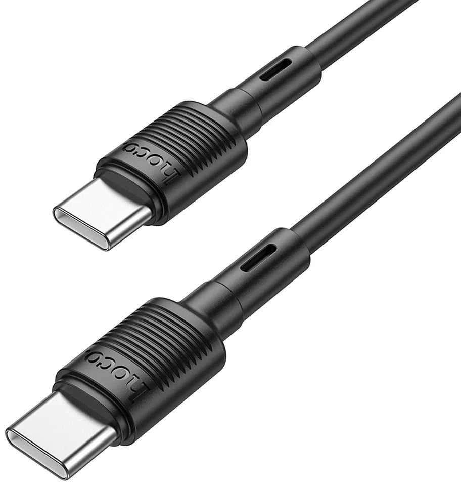 USB kabelis Hoco X83 60W Type-C to Type-C 1.0m juodas