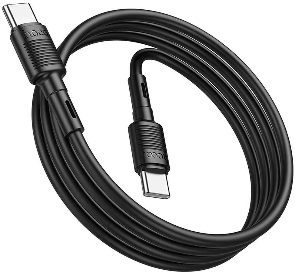 USB kabelis Hoco X83 60W Type-C to Type-C 1.0m juodas