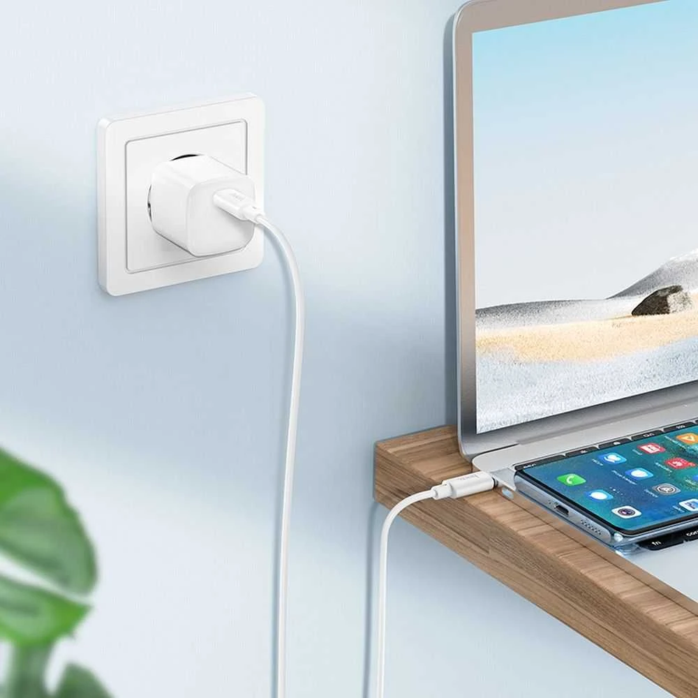 USB kabelis Hoco X88 "USB-C (Type-C) į USB-C (Type-C)" (60W) 1m baltas