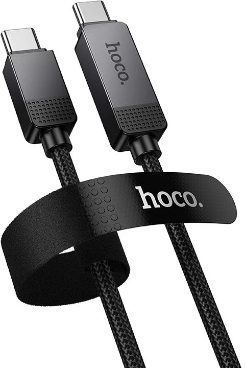 USB C į USB C laidas Hoco 3A 60 W su Dpot Matrix LCD 1 m U154 juodas