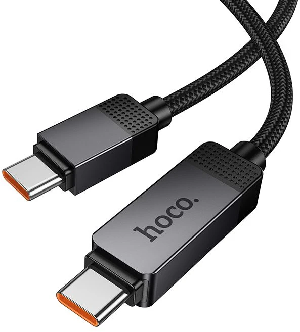 USB C į USB C laidas Hoco 3A 60 W su Dpot Matrix LCD 1 m U154 juodas