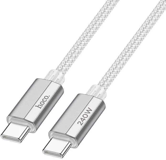 USB C į USB C laidas Hoco QC3.0 PD 5A 240W 1,8 m U134 pilka
