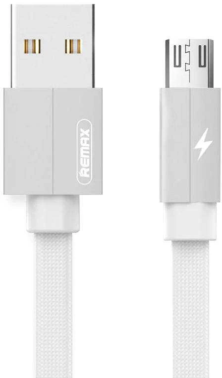 USB Micro Remax Kerolla laidas, 2m (baltas)