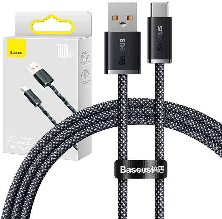 Baseus Dynamic Series USB - USB-C kabelis 100W 1m - Pilkas