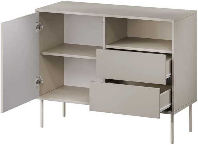 Cama Meble Cama 1D2S TRESSE komoda 100x40x75 kašmyro matinė spalva