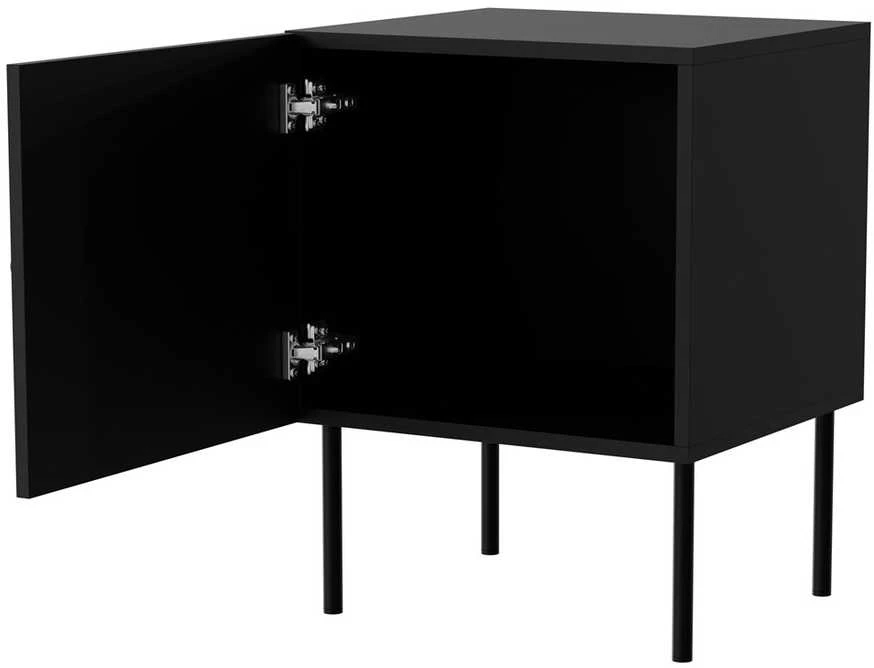 Cama Meble Cama Bedside table 2 pcs PALAZZO BIS 45x39xH59 mat juodas