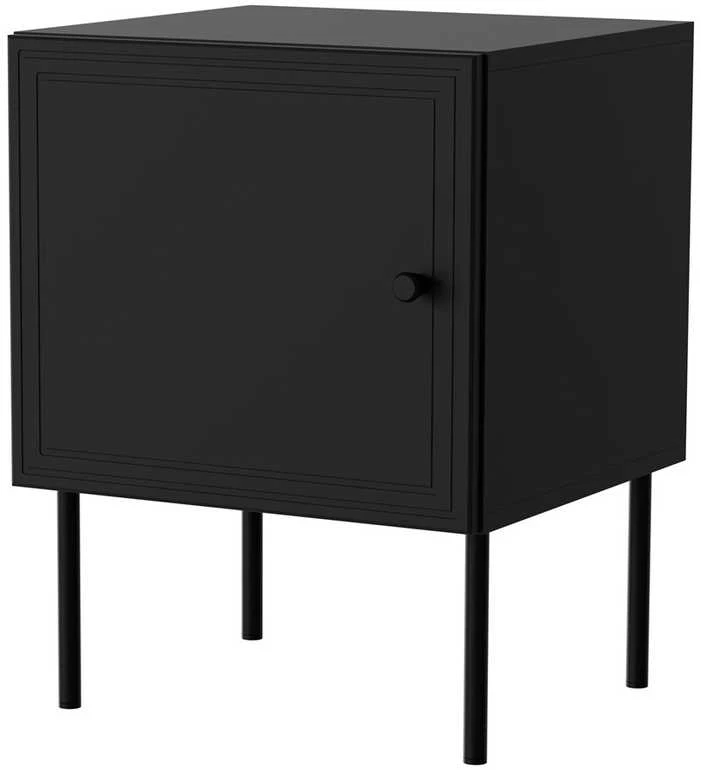Cama Meble Cama Bedside table 2 pcs PALAZZO BIS 45x39xH59 mat juodas
