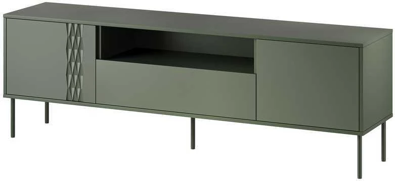 Cama Meble Cama EF TRESSE RTV Cabinet 180x40x54.5 matte žalias