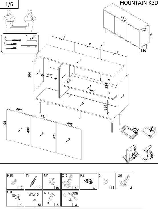 Cama Meble Cama 3D MOUNTAIN chest of drawers 154x40x72 juodas + auksinis