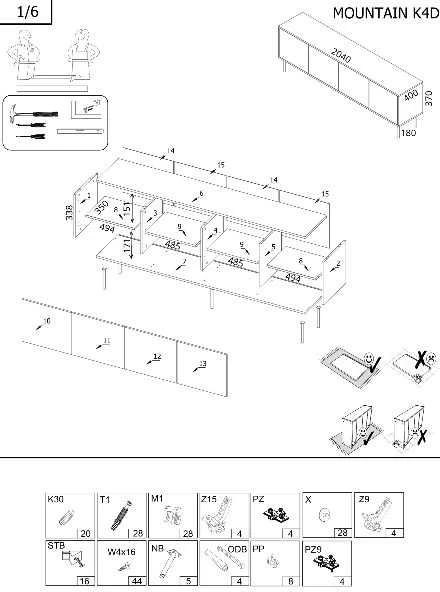 Cama Meble Cama 4D MOUNTAIN chest of drawers 204x40x72 juodas + auksinis