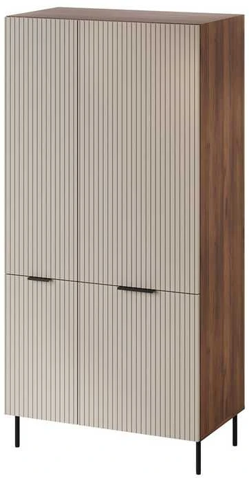 Cama Meble Cama 5 ALMERA spinta 90x52x185 riešutmedžio/kašmyro spalvos