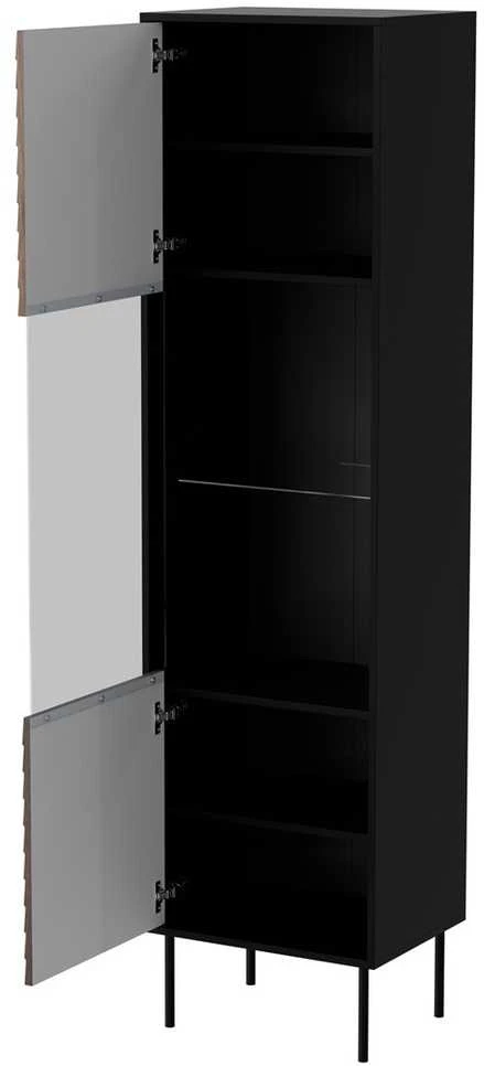 Cama Meble Cama CORTINA display cabinet 53x40x182 juodas
