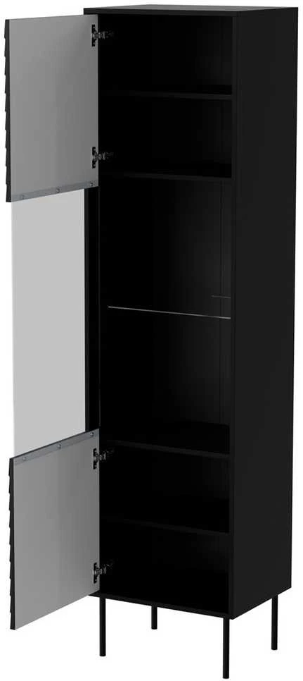 Cama Meble Cama CORTINA display cabinet 53x40x182 juodas